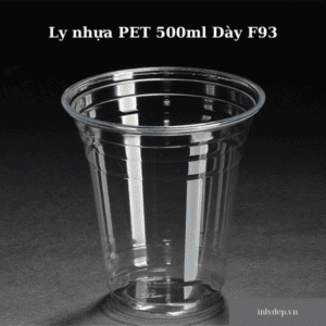 Ly nhựa PET 500ml Dày F93